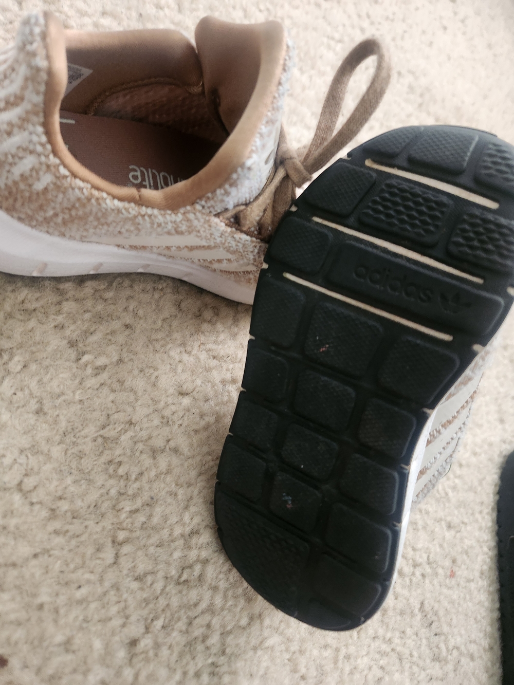 Adidas Kids Beige Knit Sneakers - Picture 4 of 5